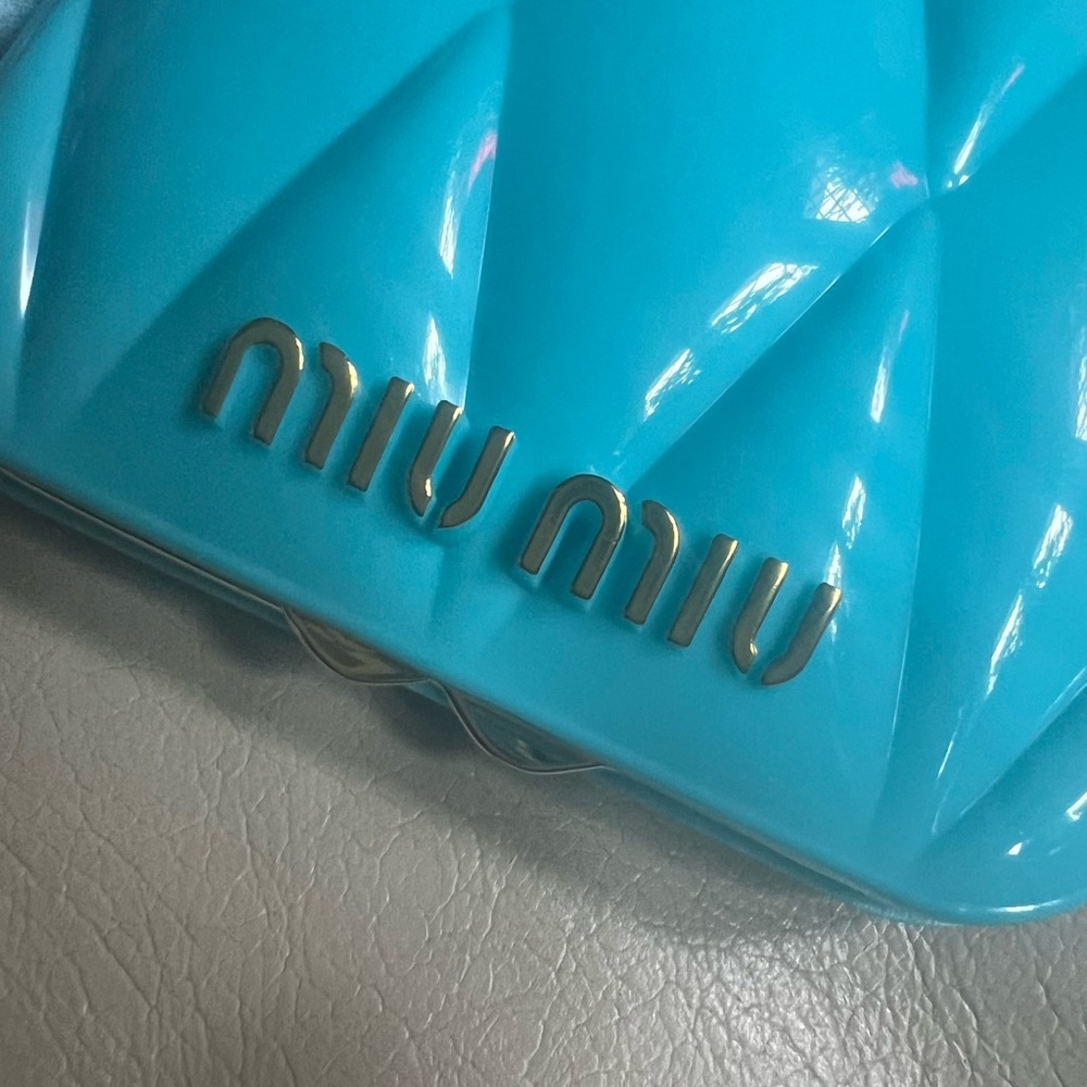 Miu Miu Blue Compact Mirror